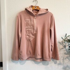 Fila Blush Pink Zip-Up Hoodie